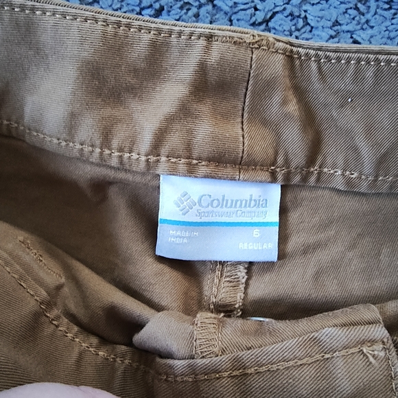 COLUMBIA -“Holly Hideaway” Cotton Pants/Camel Brown/Straight Leg size 6 - Picture 11 of 12